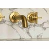 Kohler Wall-Mount Bathroom Sink Faucet Trim 1.2 GPM in Vibrant Brushed Nickel T35909-3-BN